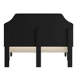 Flash Furniture Brighton Tufted Queen Platform Bed in Black