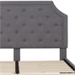 Flash Furniture Brighton Tufted Queen Platform Bed in Light Gray