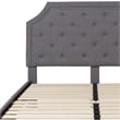 Flash Furniture Brighton Tufted Queen Platform Bed in Light Gray