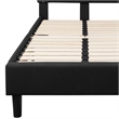 Flash Furniture Brighton Tufted Twin Platform Bed in Black