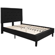 Flash Furniture Roxbury Tufted Full Platform Bed in Black