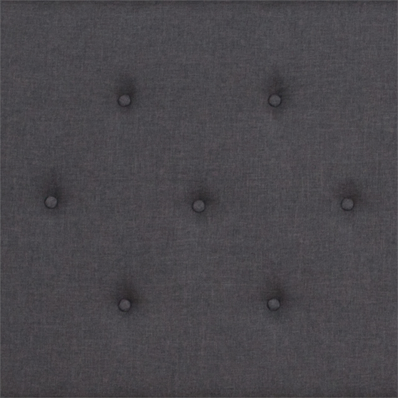 Flash Furniture Roxbury Tufted Full Platform Bed in Dark Gray