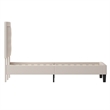 Flash Furniture Roxbury Tufted King Platform Bed in Beige