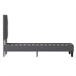 Flash Furniture Roxbury Tufted King Platform Bed in Dark Gray