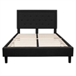 Flash Furniture Roxbury Tufted Queen Platform Bed in Black