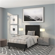 Flash Furniture Roxbury Tufted Twin Platform Bed in Black