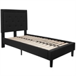 Flash Furniture Roxbury Tufted Twin Platform Bed in Black