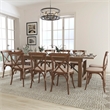 Flash Furniture 11 Piece Farm Dining Set in Antique Rustic
