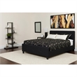 Flash Furniture Tribeca Tufted Queen Platform Bed in Black