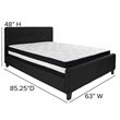 Flash Furniture Tribeca Tufted Queen Platform Bed in Black