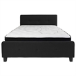 Flash Furniture Tribeca Tufted Queen Platform Bed in Black