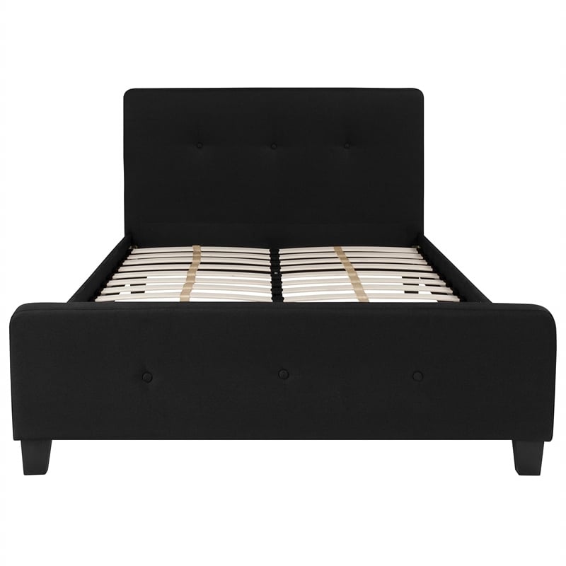 Flash Furniture Tribeca Tufted King Platform Bed in Black