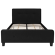 Flash Furniture Tribeca Tufted King Platform Bed in Black