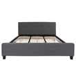 Flash Furniture Tribeca Tufted King Platform Bed in Dark Gray