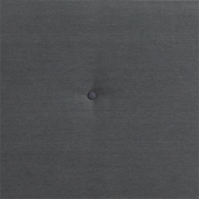 Flash Furniture Tribeca Tufted King Platform Bed in Dark Gray