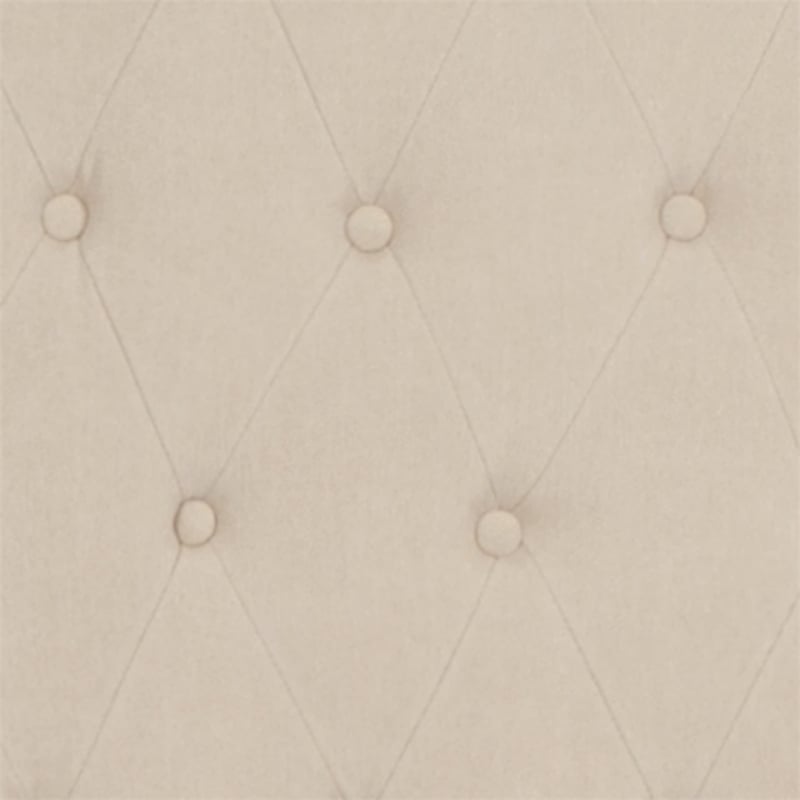 Flash Furniture Riverdale Tufted Full Platform Bed in Beige