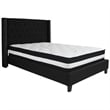 Flash Furniture Riverdale Tufted Full Platform Bed in Black