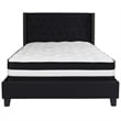 Flash Furniture Riverdale Tufted Full Platform Bed in Black
