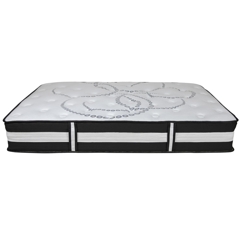 Flash Furniture Riverdale Tufted Full Platform Bed in Dark Gray
