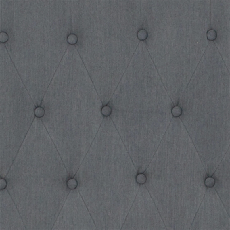 Flash Furniture Riverdale Tufted King Platform Bed in Dark Gray