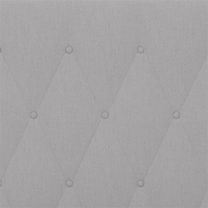 Flash Furniture Riverdale Tufted Twin Platform Bed in Light Gray