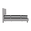 Flash Furniture Riverdale Tufted Twin Platform Bed in Light Gray