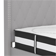 Flash Furniture Riverdale Tufted Twin Platform Bed in Light Gray