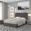 Flash Furniture Riverdale Upholstered Full Platform Bed in Dark Gray