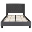Flash Furniture Riverdale Upholstered Full Platform Bed in Dark Gray