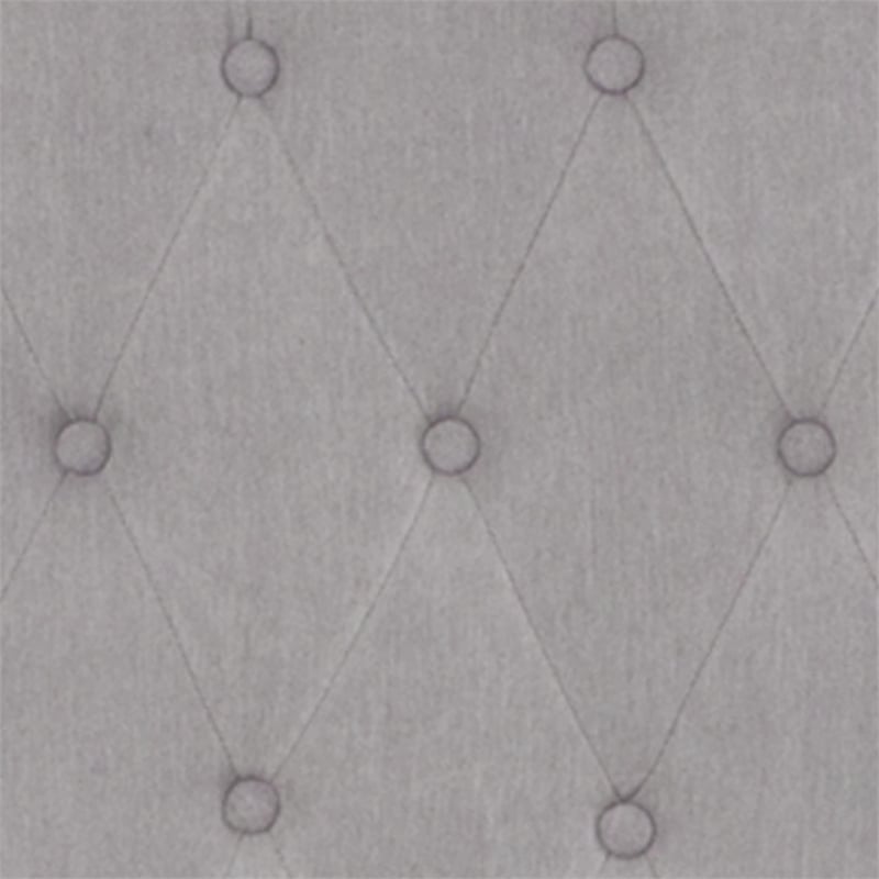 Flash Furniture Riverdale Upholstered King Platform Bed in Light Gray