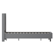 Flash Furniture Riverdale Upholstered Queen Platform Bed in Dark Gray