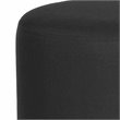 Flash Furniture Barrington Round Pouf Ottoman in Black