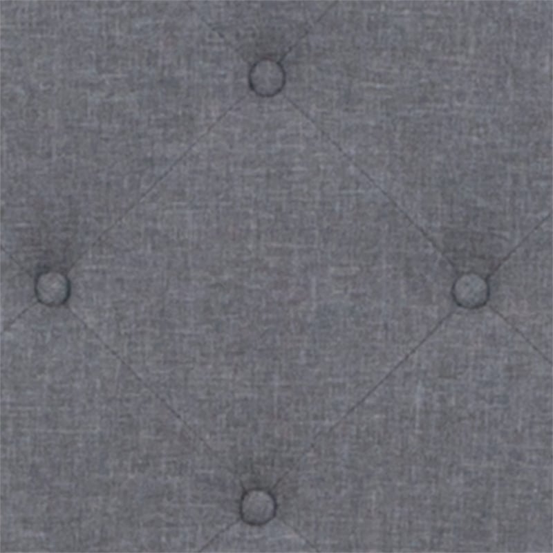 Flash Furniture Full Platform Panel Bed and Mattress in Light Gray