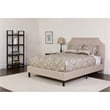 Flash Furniture Full Platform Panel Bed and Mattress in Black