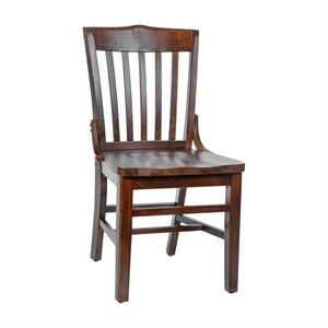 Flash Furniture Hercules Dining Side Chair in Walnut