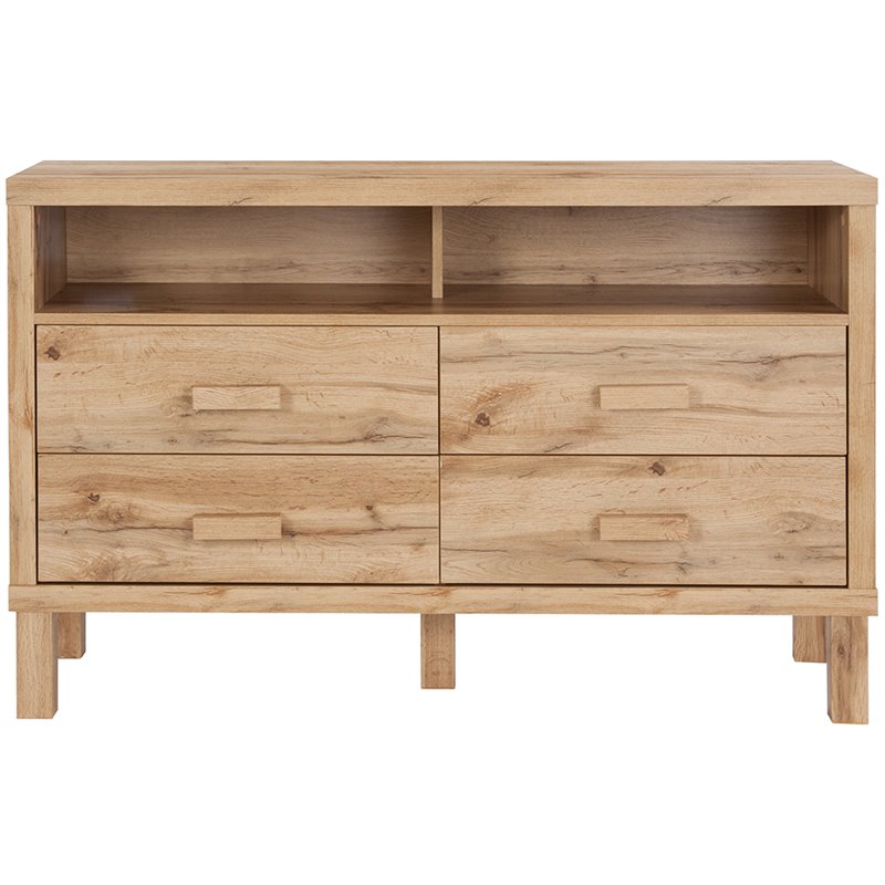 Flash Furniture Heritage 4 Drawer Dresser In Rustic Oak Ev Dc 6012 Flash Furniture Heritage 4 Drawer Dresser In Rustic Oak