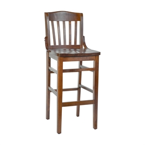 Flash Furniture Hercules 30&quot Bar Stool in Walnut