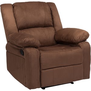 flash furniture harmony recliner in brown