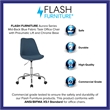 Flash Furniture Mid Back Swivel Office Chair in Blue
