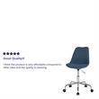 Flash Furniture Mid Back Swivel Office Chair in Blue