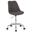 Flash Furniture Mid Back Swivel Office Chair in Dark Gray