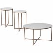 Flash Furniture Hampstead 3 Piece Coffee Table Set in White