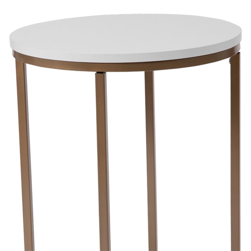 Flash Furniture Hampstead 3 Piece Coffee Table Set in White