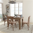 Flash Furniture 5 Piece Dining Set in Antique Rustic