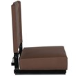 Flash Furniture Grandstand Comfort Seat in Aluminum Frame - Brown