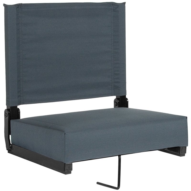 Flash Furniture Grandstand Comfort Seat in Aluminum Frame - Dark Blue