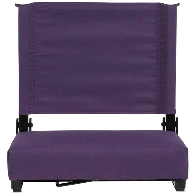 Flash Furniture Grandstand Comfort Seat in Aluminum Frame - Dark Purple
