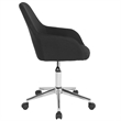 Flash Furniture Cortana Home Mid Back Swivel Office Chair in Black