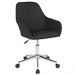 Flash Furniture Cortana Home Mid Back Swivel Office Chair in Black