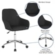 Flash Furniture Cortana Home Mid Back Swivel Office Chair in Black